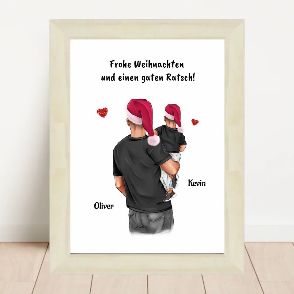 Patenonkel Junge Bild Weihnachtsgeschenk personalisieren - Cantty