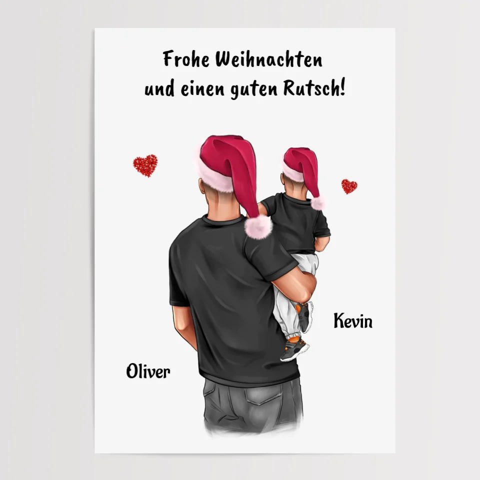 Patenonkel Junge Bild Weihnachtsgeschenk personalisieren - Cantty