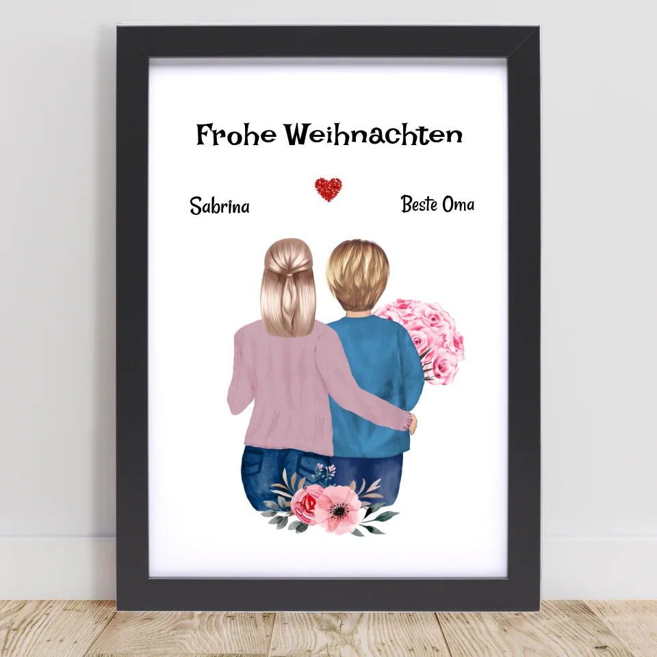 Poster mit Rahmen Schwarz 1