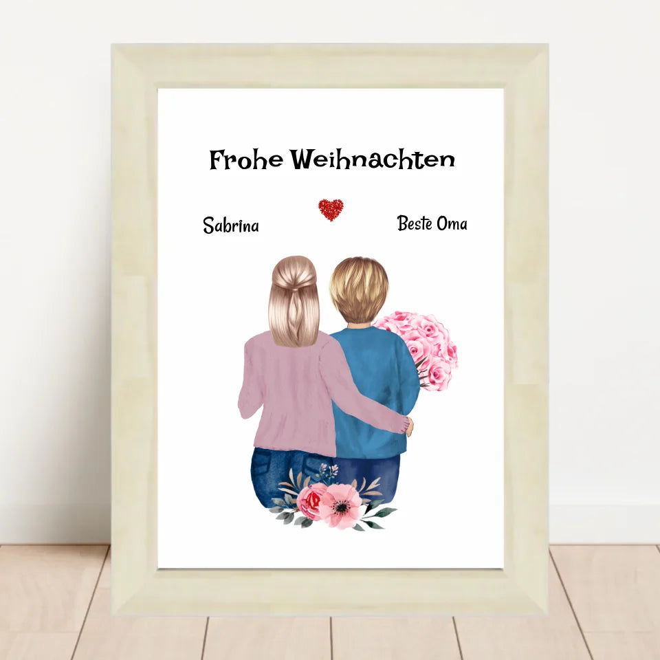 Poster mit Rahmen Hellholz 2