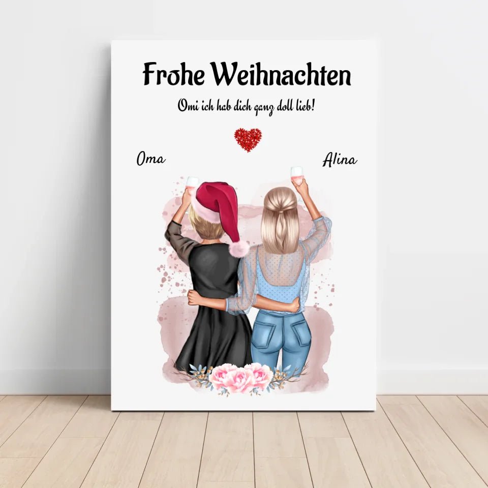 Persönliches Geschenk für Oma Weihnachten Poster - Cantty