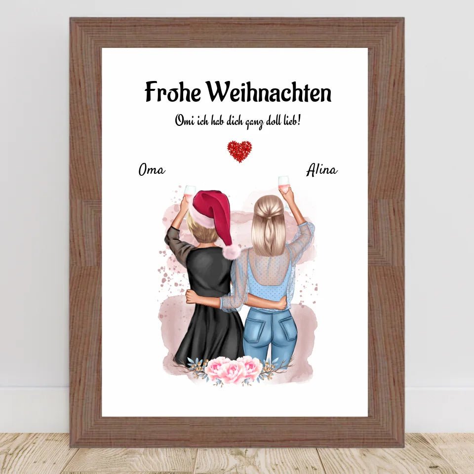 Persönliches Geschenk für Oma Weihnachten Poster - Cantty