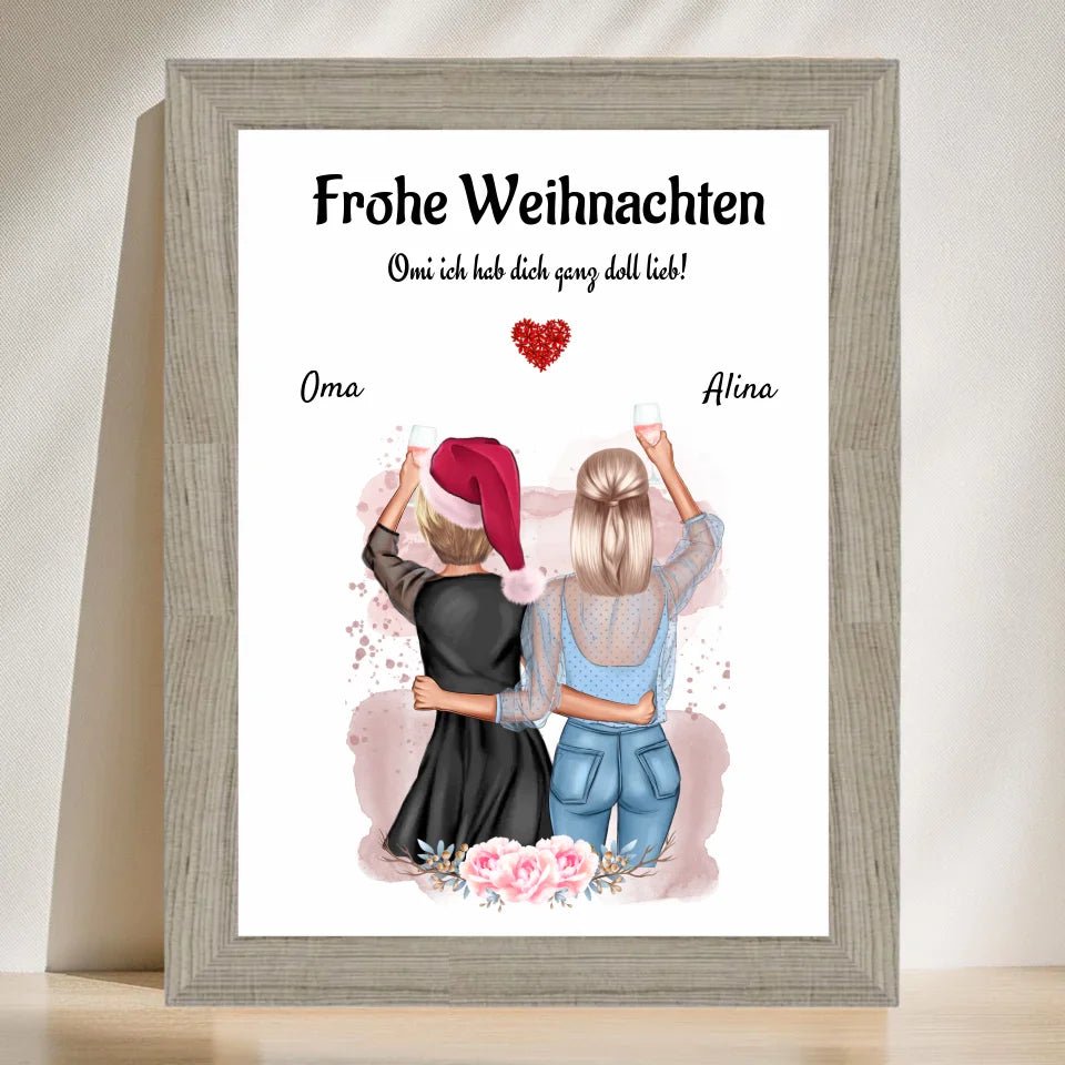 Persönliches Geschenk für Oma Weihnachten Poster - Cantty