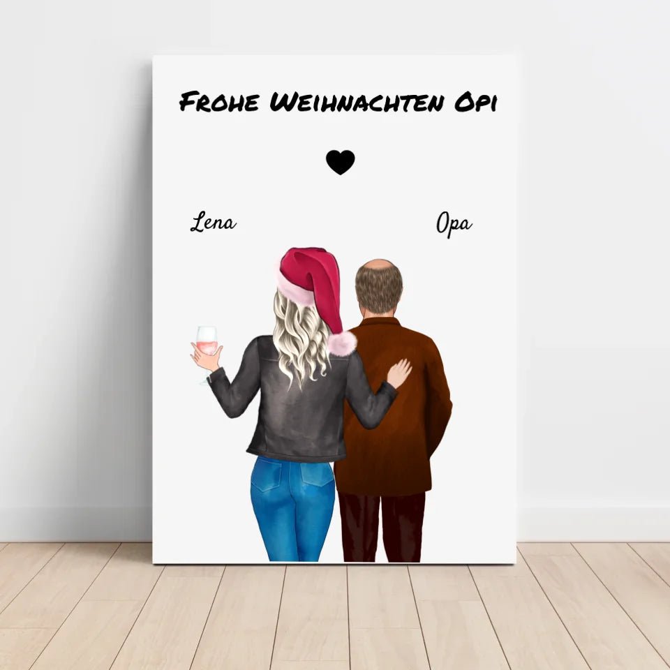 Opa Enkeltochter Bild Geschenk Weihnachten - Cantty