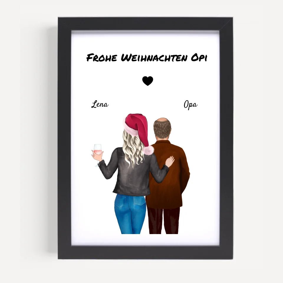 Opa Enkeltochter Bild Geschenk Weihnachten - Cantty