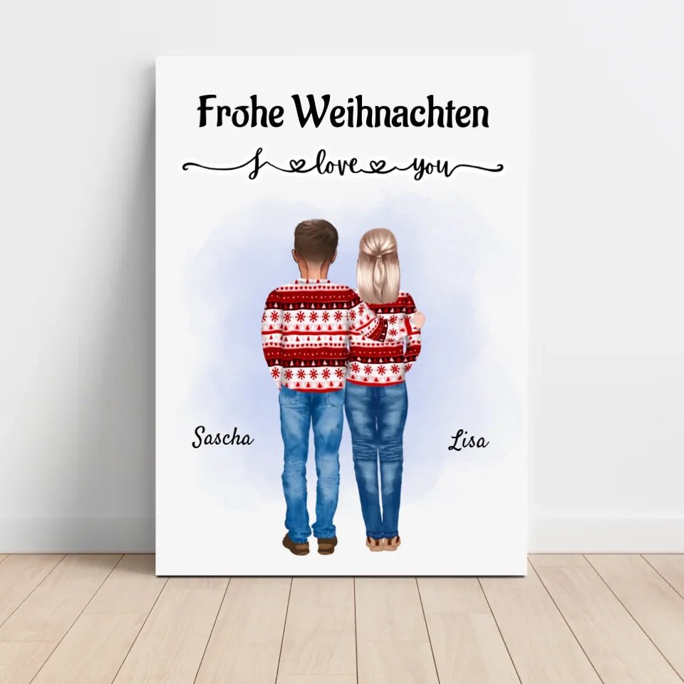 Personalisiertes Bild Weihnachtsgeschenk für Frau - Cantty