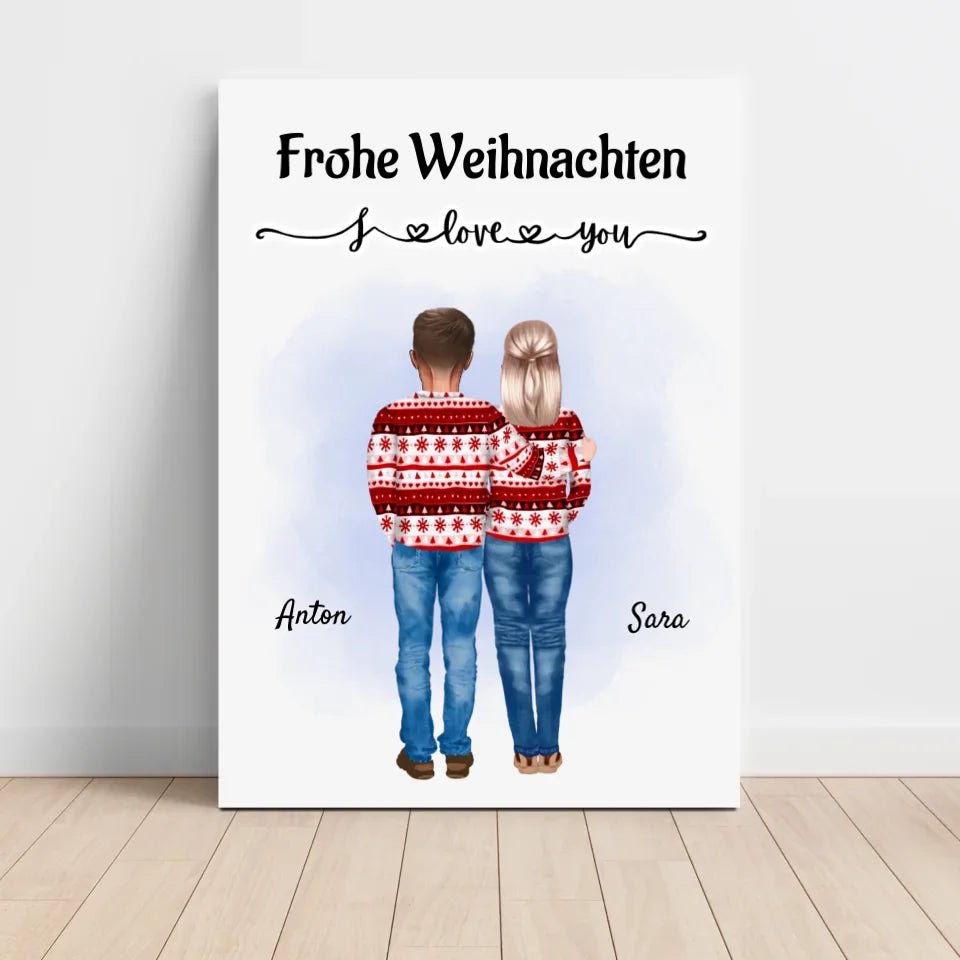 Oma & Opa Weihnachtsgeschenk Posterdruck - Cantty