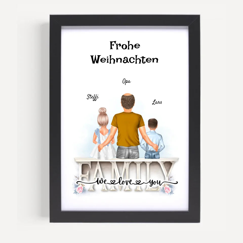Poster mit Rahmen Schwarz 5