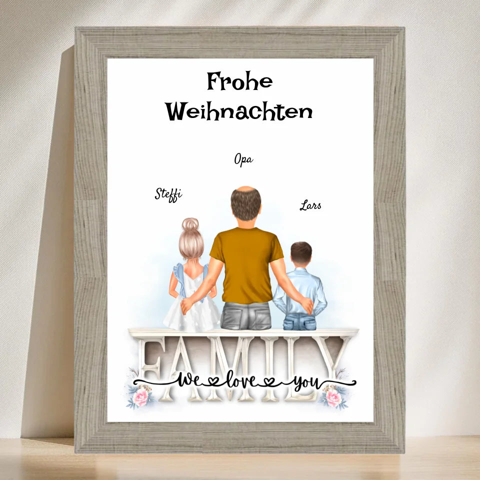 Poster mit Rahmen Beige 3