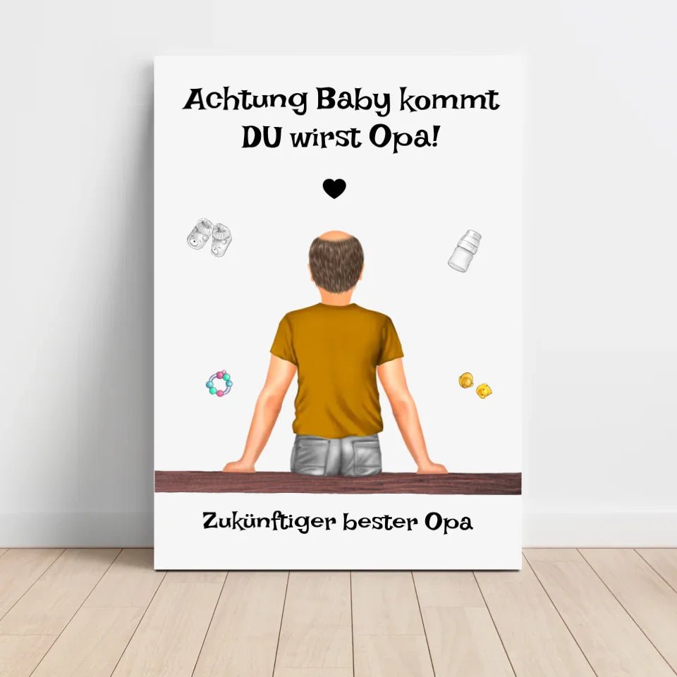 Du wirst Opa Bild Geschenk Schwangerschaft Ankündigung - Cantty