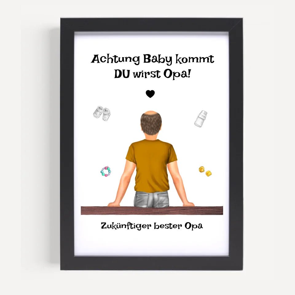 Du wirst Opa Bild Geschenk Schwangerschaft Ankündigung - Cantty