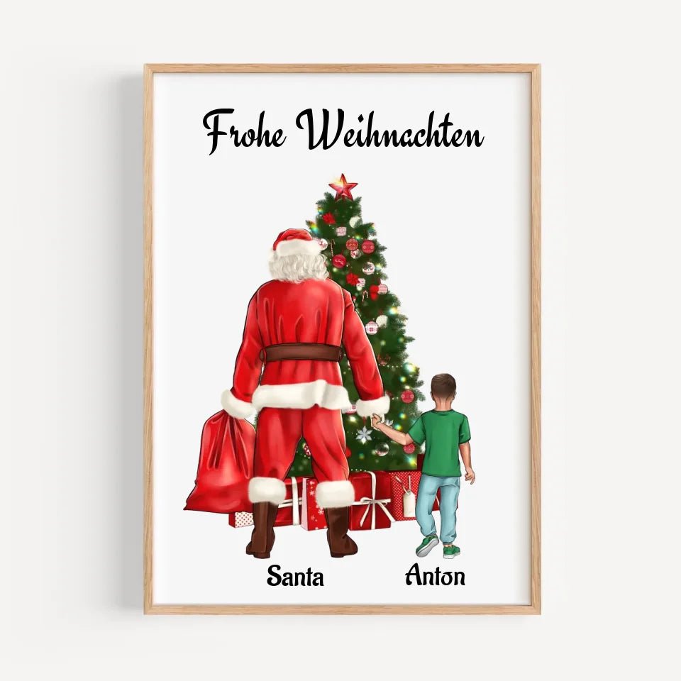Patenkind Junge Bild Geschenk Weihnachten - Cantty