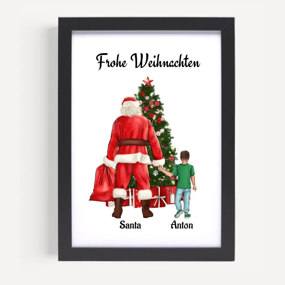 Patenkind Junge Bild Geschenk Weihnachten - Cantty