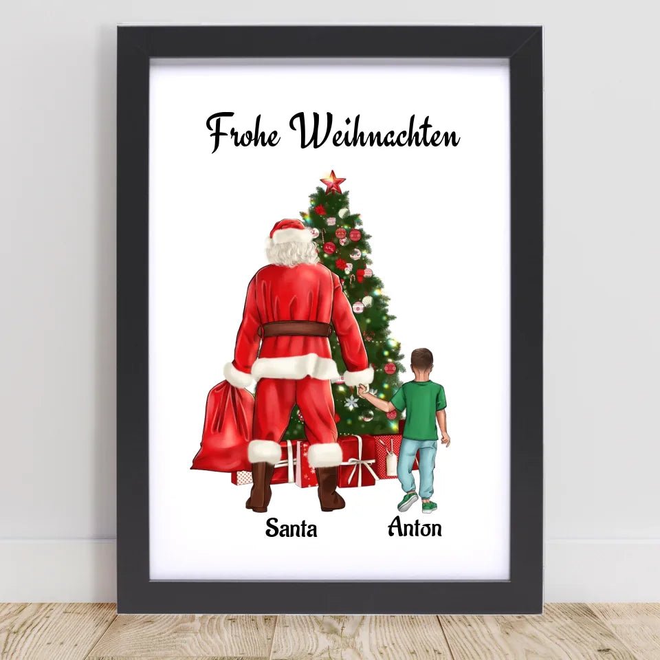 Patenkind Junge Bild Geschenk Weihnachten - Cantty