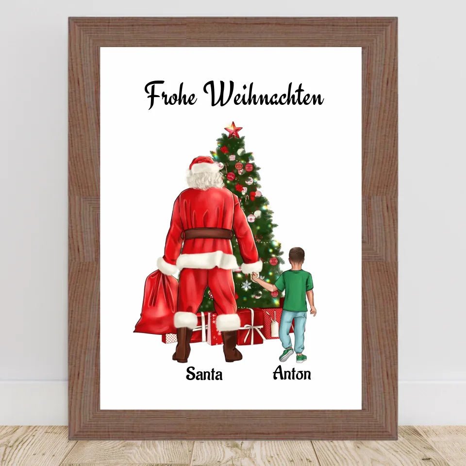 Patenkind Junge Bild Geschenk Weihnachten - Cantty
