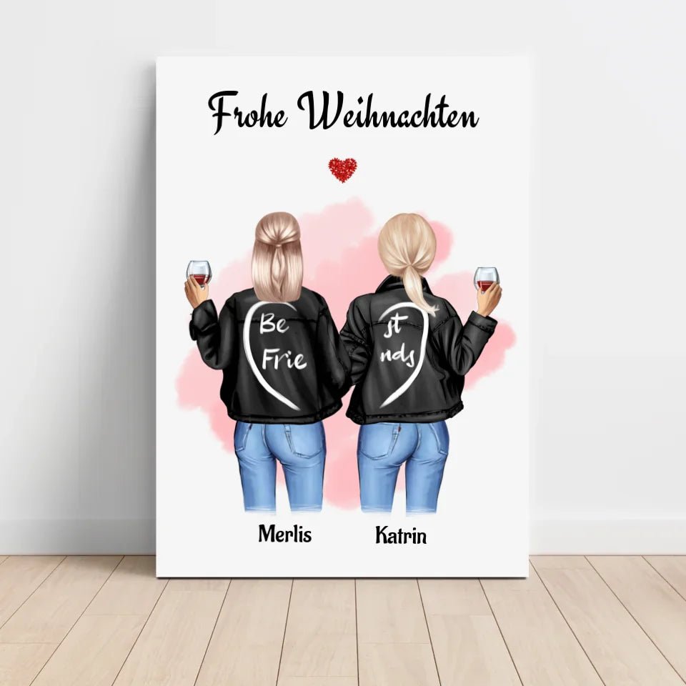 Weihnachtsgeschenk Bild für die beste Freundin - Cantty