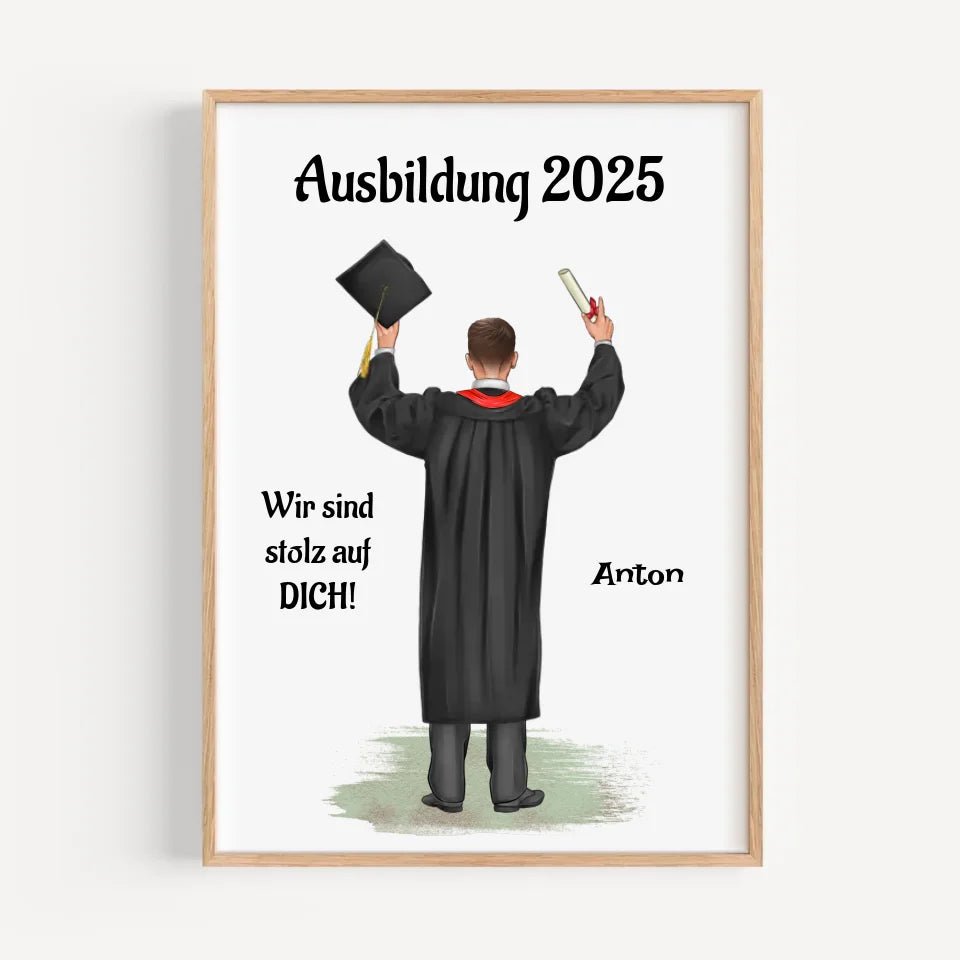 Bild Abschlussgeschenk Ausbildung Prüfung bestanden personalisiert - Cantty