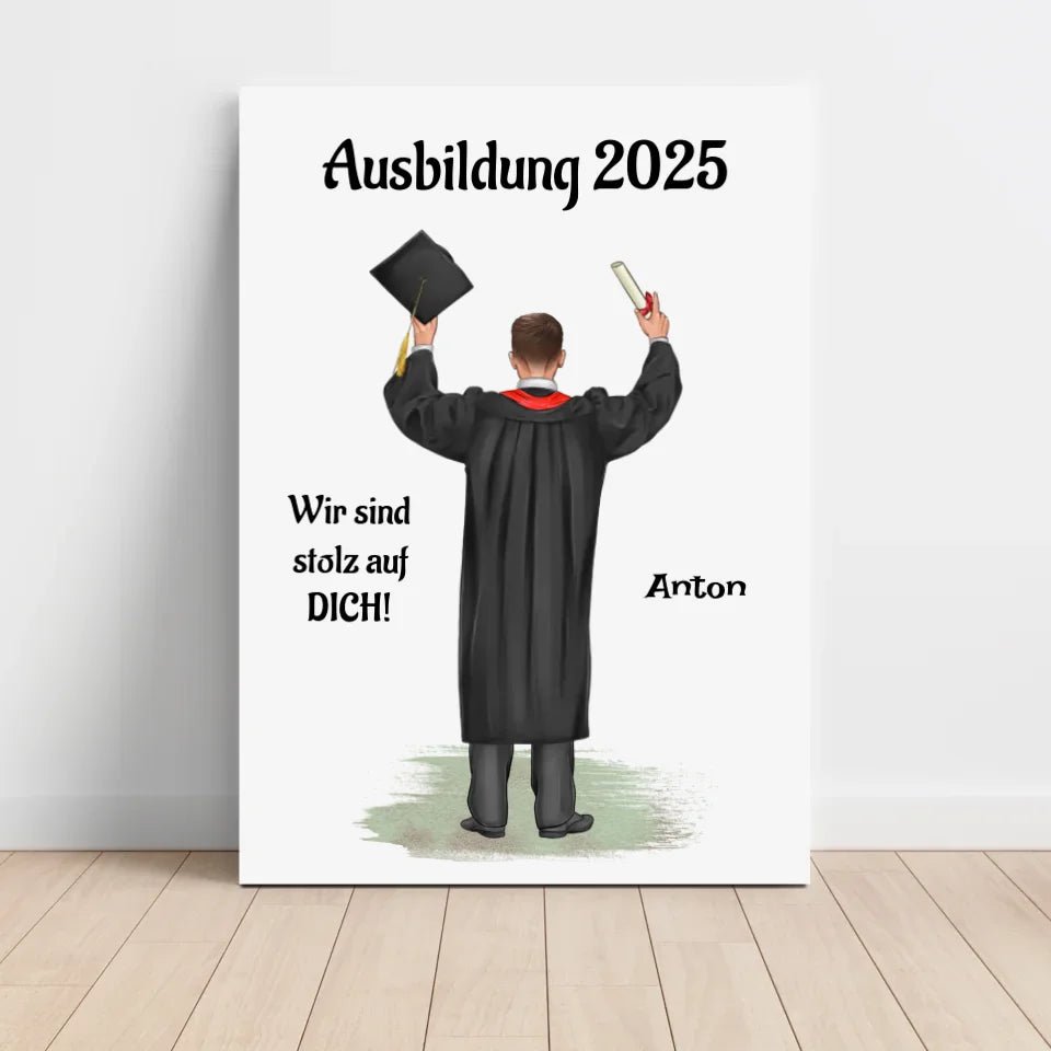 Bild Abschlussgeschenk Ausbildung Prüfung bestanden personalisiert - Cantty