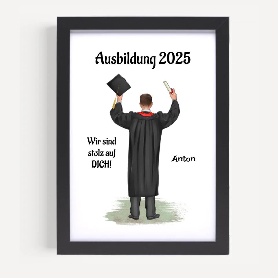 Bild Abschlussgeschenk Ausbildung Prüfung bestanden personalisiert - Cantty