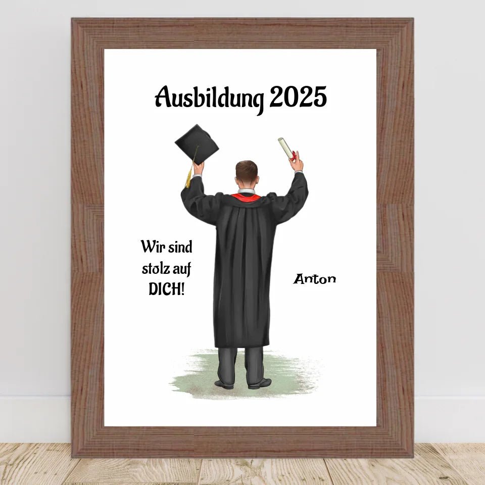 Bild Abschlussgeschenk Ausbildung Prüfung bestanden personalisiert - Cantty