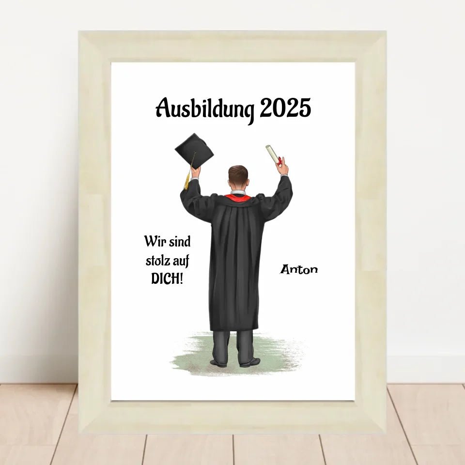 Bild Abschlussgeschenk Ausbildung Prüfung bestanden personalisiert - Cantty