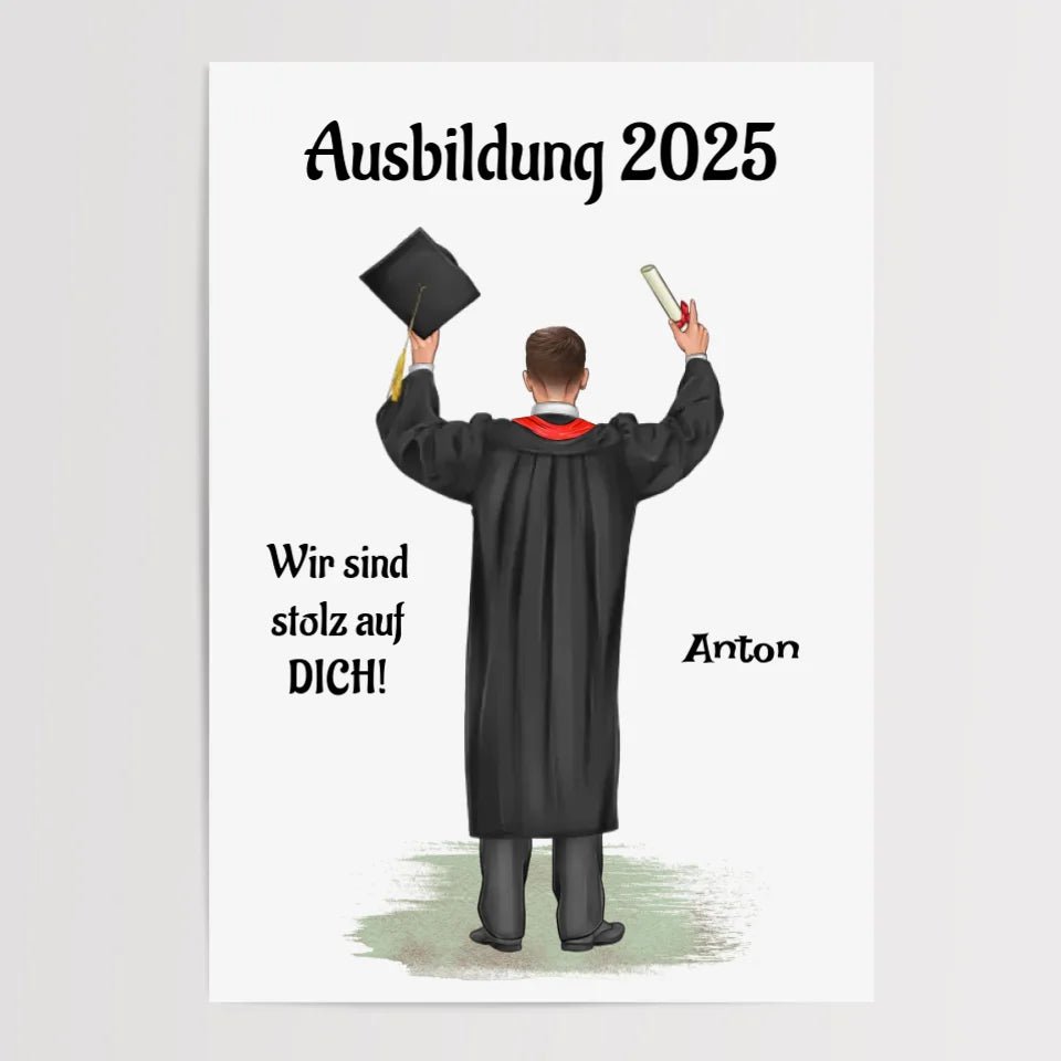 Bild Abschlussgeschenk Ausbildung Prüfung bestanden personalisiert - Cantty