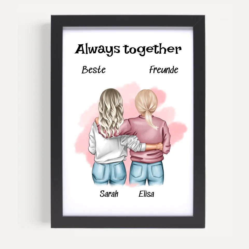 Perfekte Geschenk für die beste Freundin Poster gestalten - Cantty