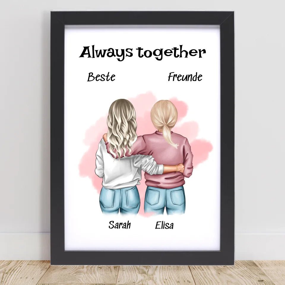 Perfekte Geschenk für die beste Freundin Poster gestalten - Cantty