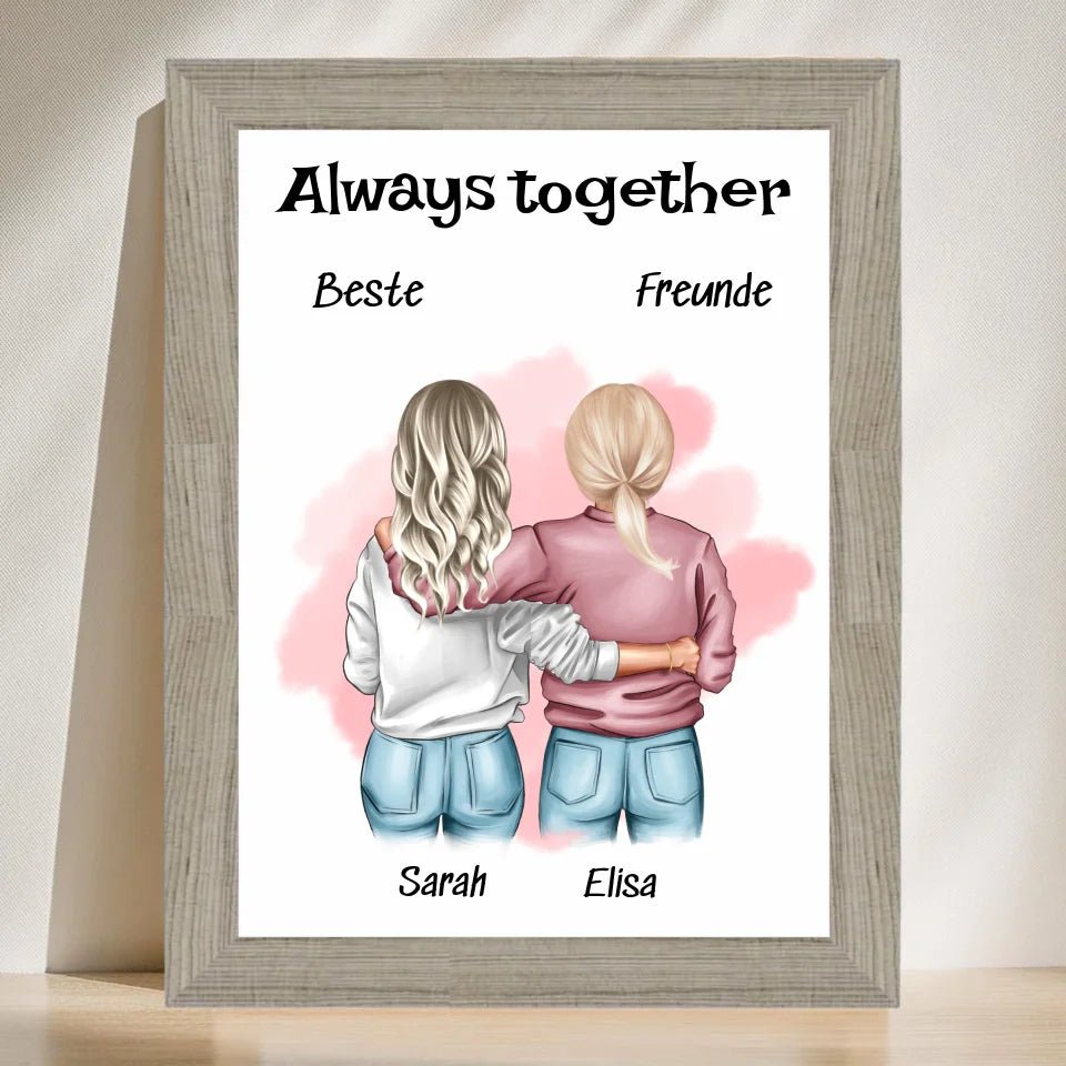 Perfekte Geschenk für die beste Freundin Poster gestalten - Cantty