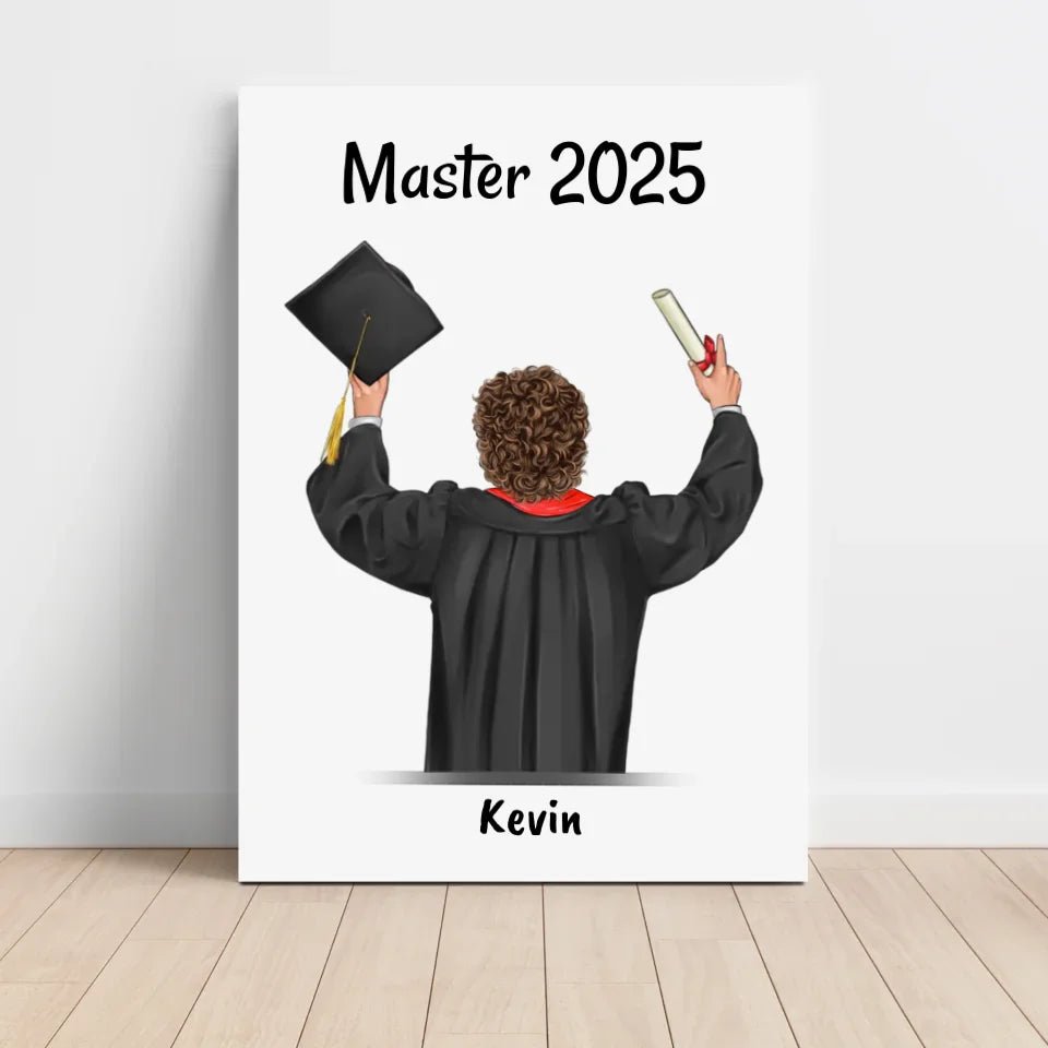Master Abschluss Bild Geschenk für Junge - Cantty