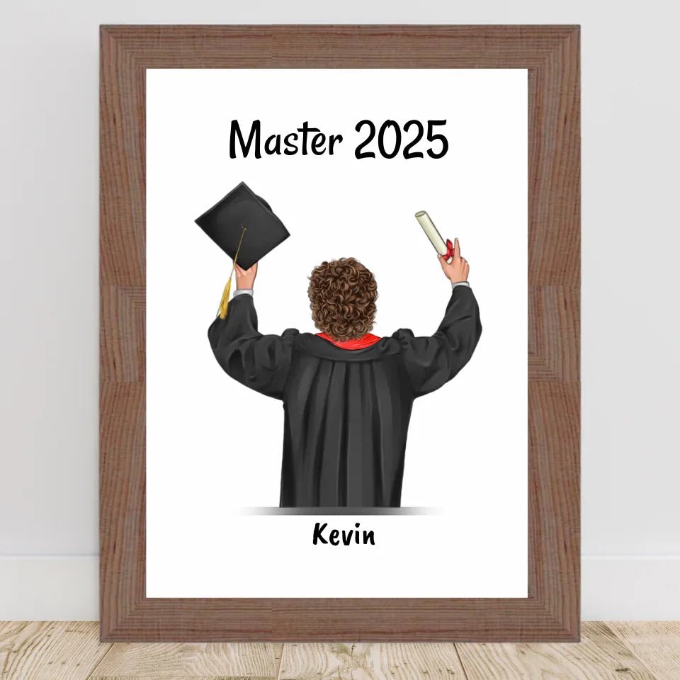 Master Abschluss Bild Geschenk für Junge - Cantty
