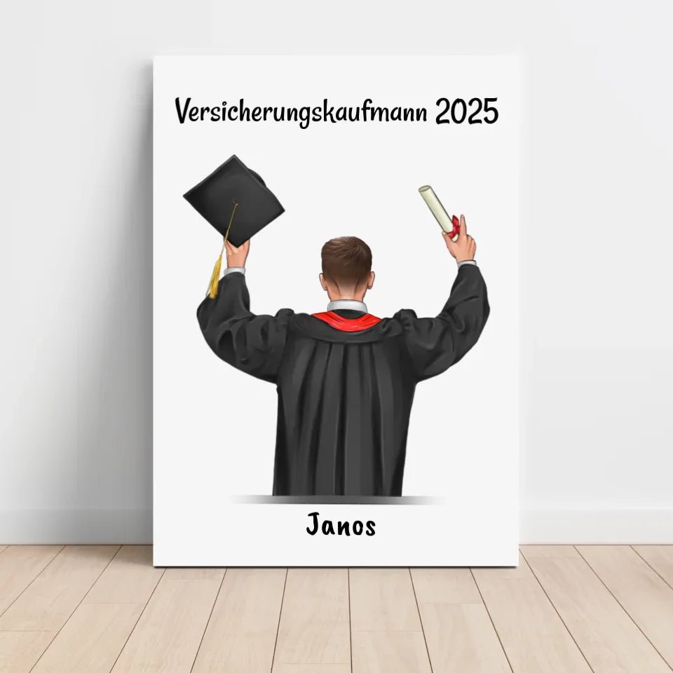 Berufsausbildung bestanden Bild Geschenk personalisiert - Cantty