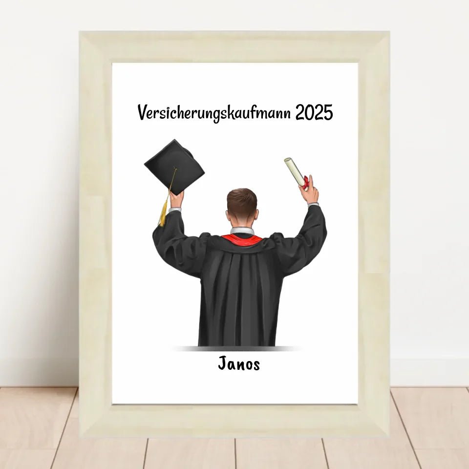 Berufsausbildung bestanden Bild Geschenk personalisiert - Cantty