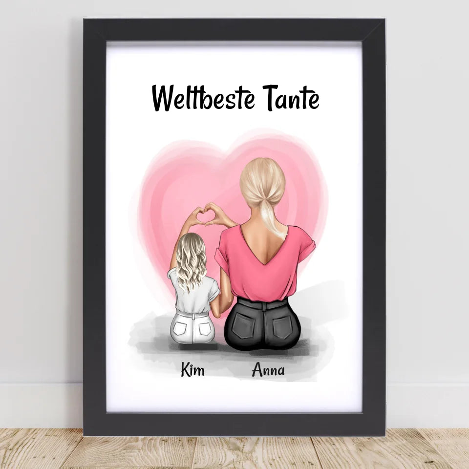 Poster mit Rahmen Schwarz 1