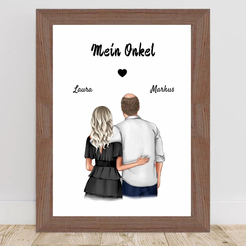 Onkel erwachsene Nichte Bild Geschenk gestalten - Cantty