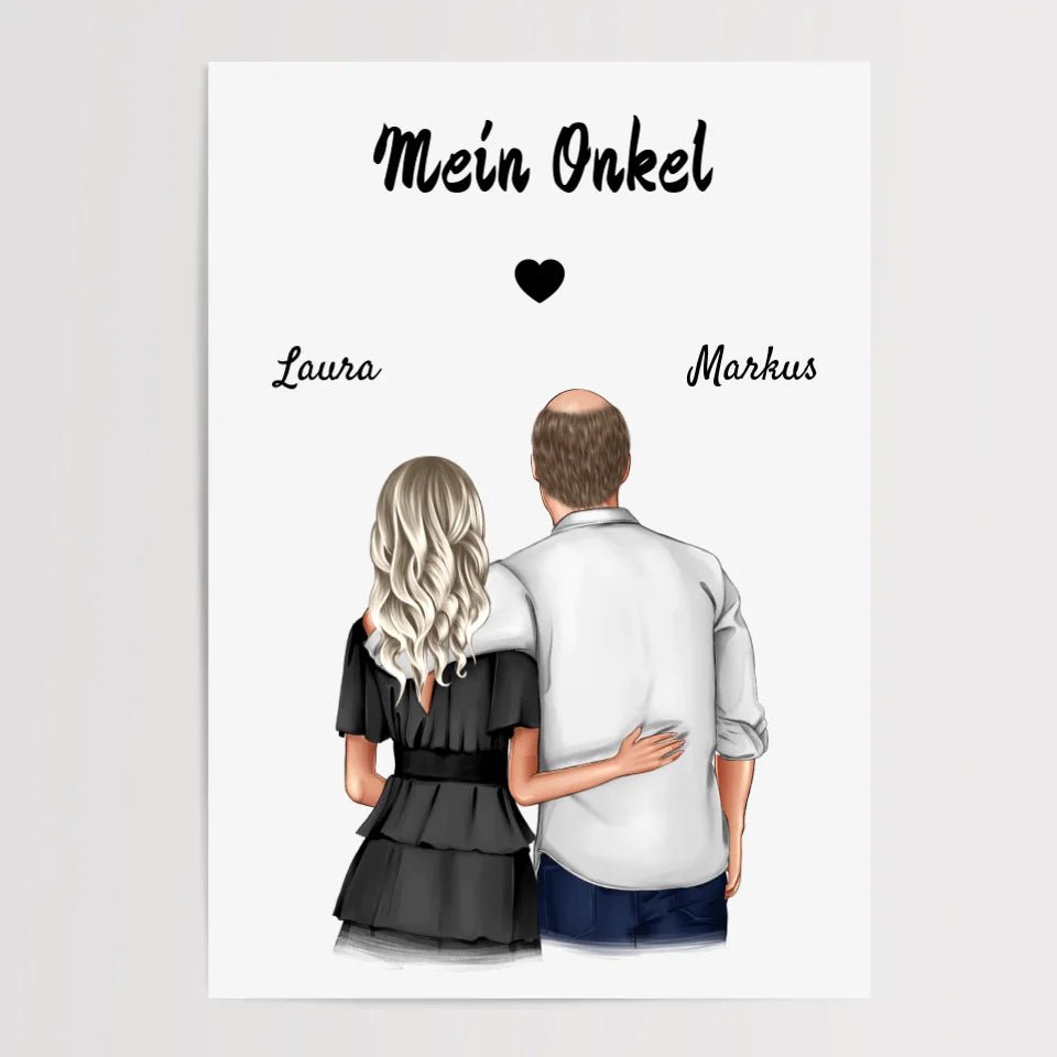 Onkel erwachsene Nichte Bild Geschenk gestalten - Cantty