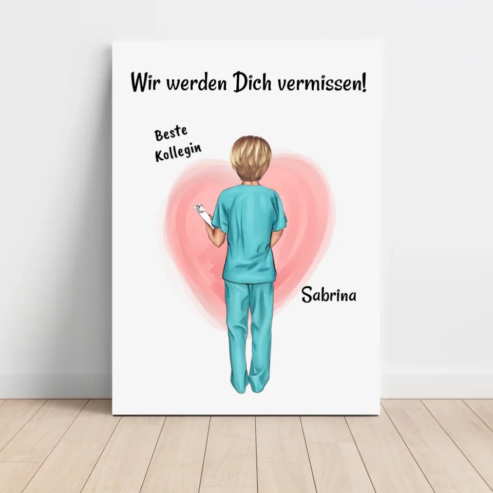Geschenk Bild für Krankenschwester zum Abschied - Cantty