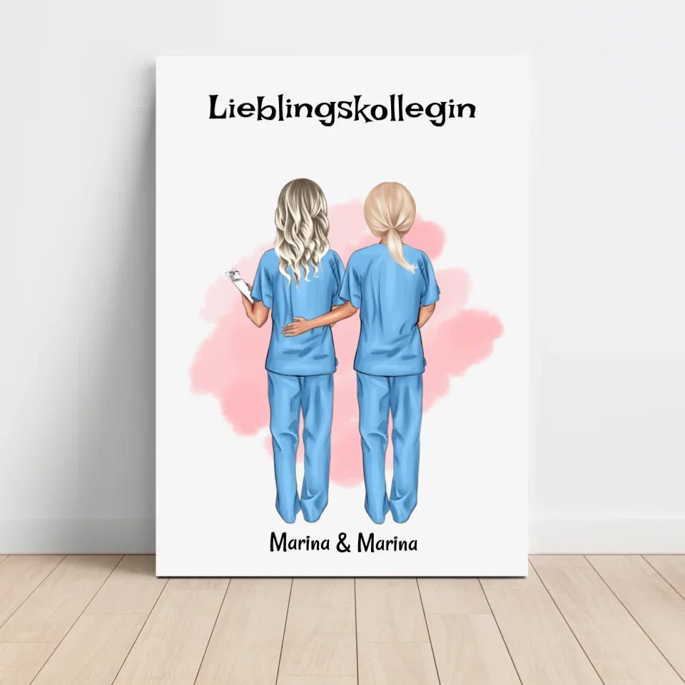 Krankenschwester Lieblingskollegin Bild personalisiert - Cantty