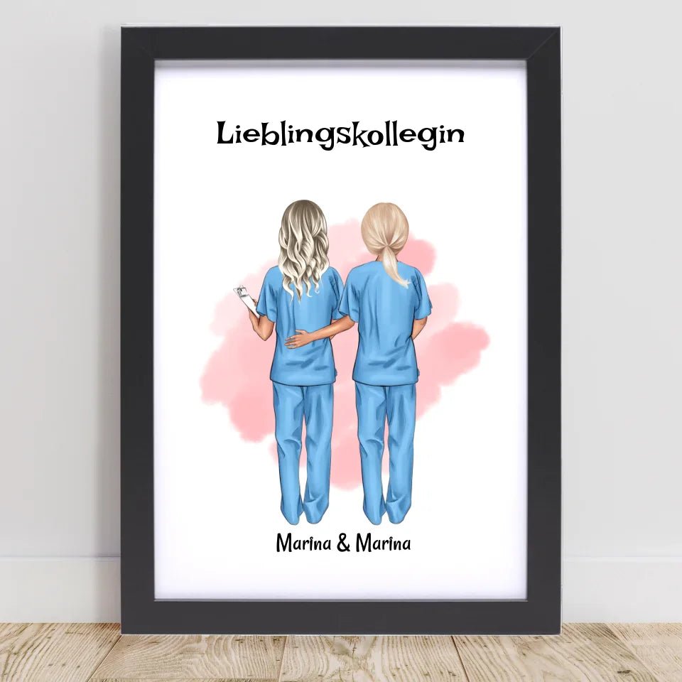 Krankenschwester Lieblingskollegin Bild personalisiert - Cantty