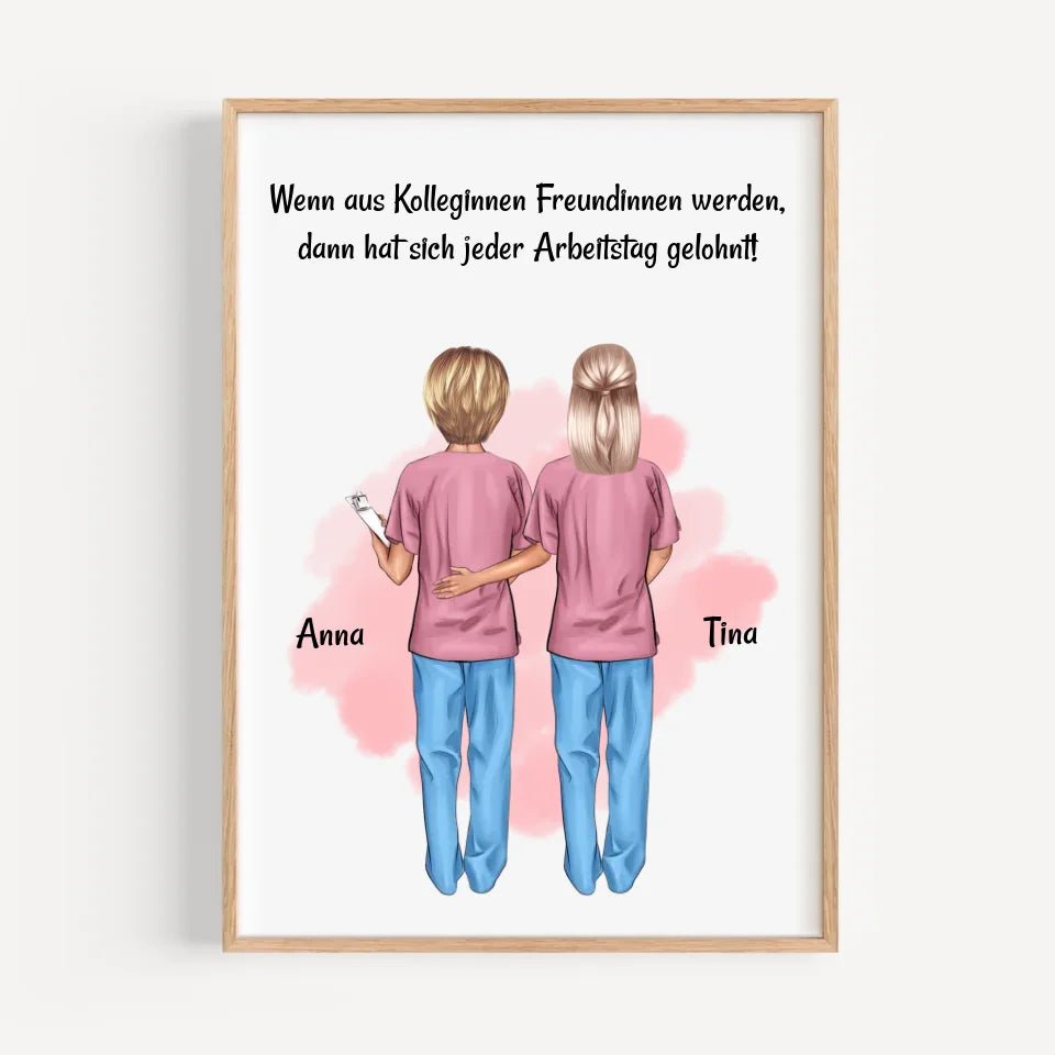 Kollegin Bild Geschenk Arzthelferin & Altenpflegerin - Cantty