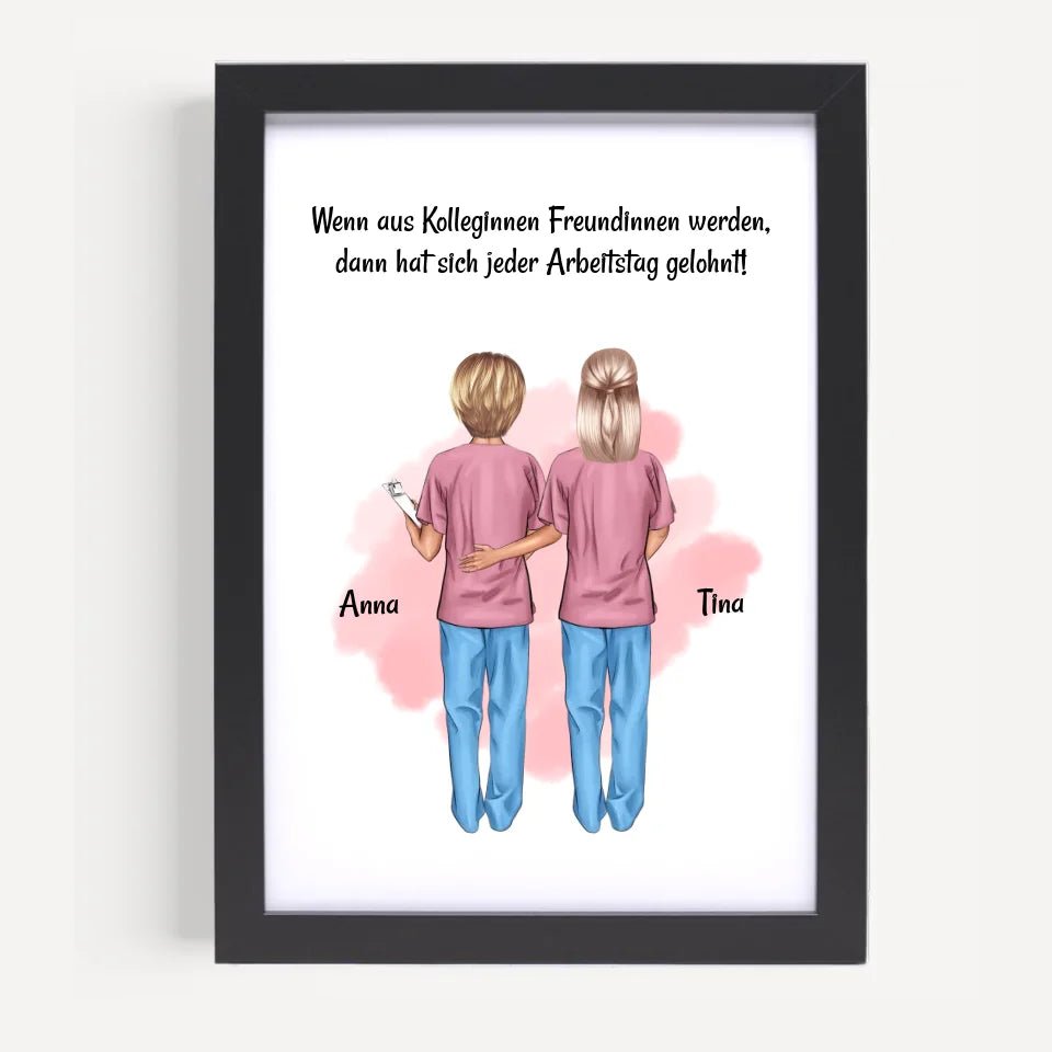 Kollegin Bild Geschenk Arzthelferin & Altenpflegerin - Cantty