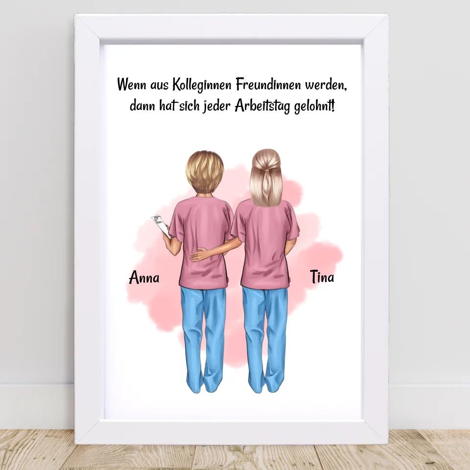 Kollegin Bild Geschenk Arzthelferin & Altenpflegerin - Cantty
