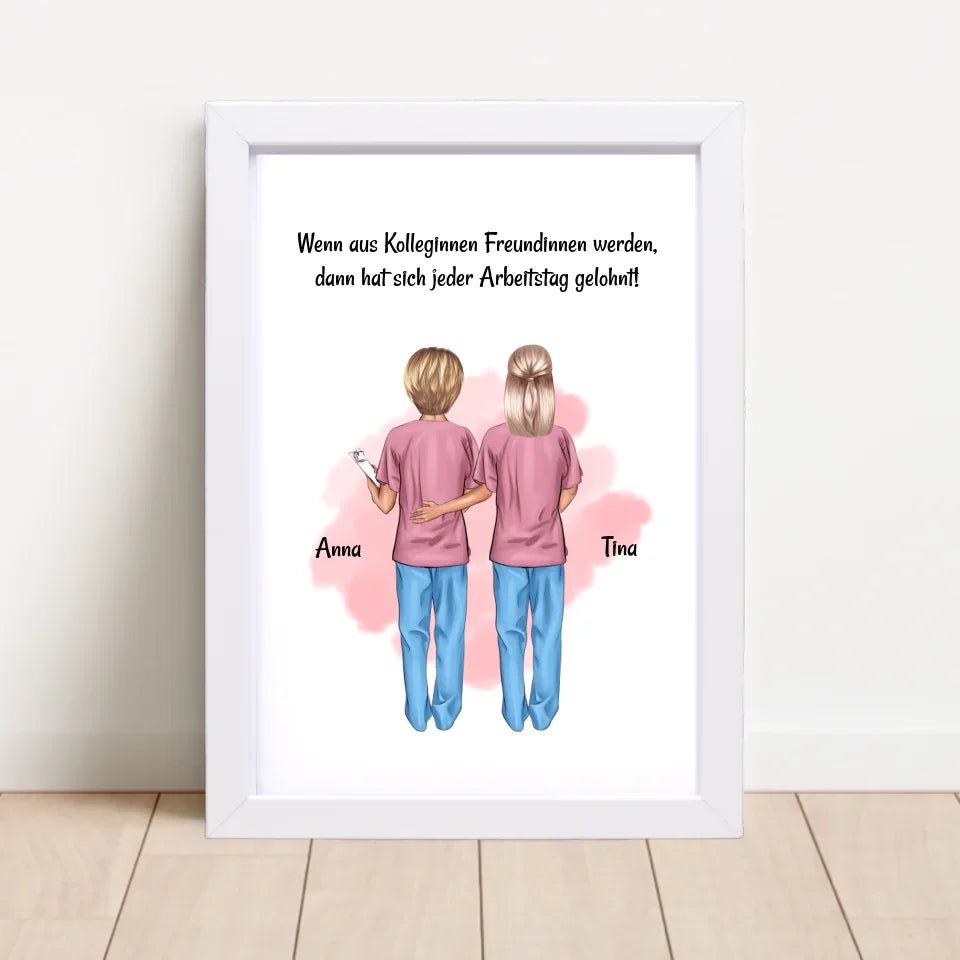 Kollegin Bild Geschenk Arzthelferin & Altenpflegerin - Cantty