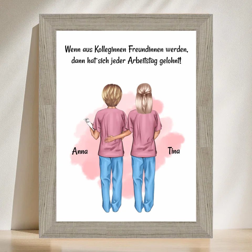 Kollegin Bild Geschenk Arzthelferin & Altenpflegerin - Cantty