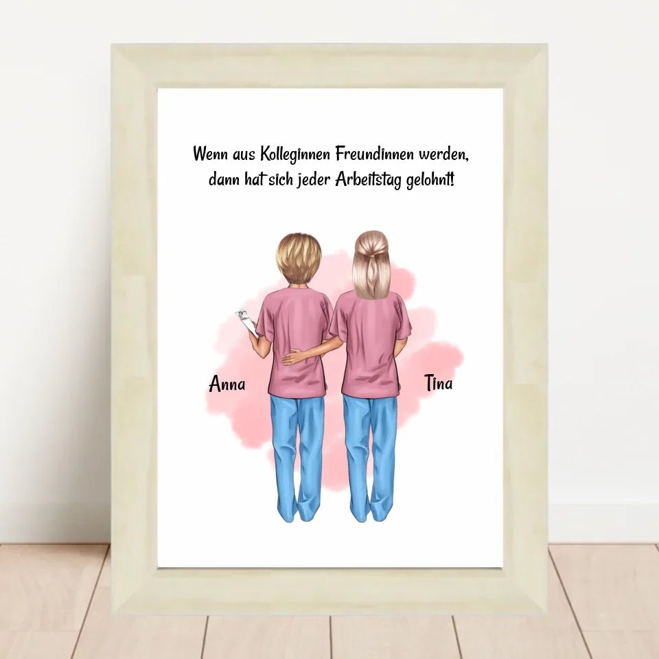 Kollegin Bild Geschenk Arzthelferin & Altenpflegerin - Cantty