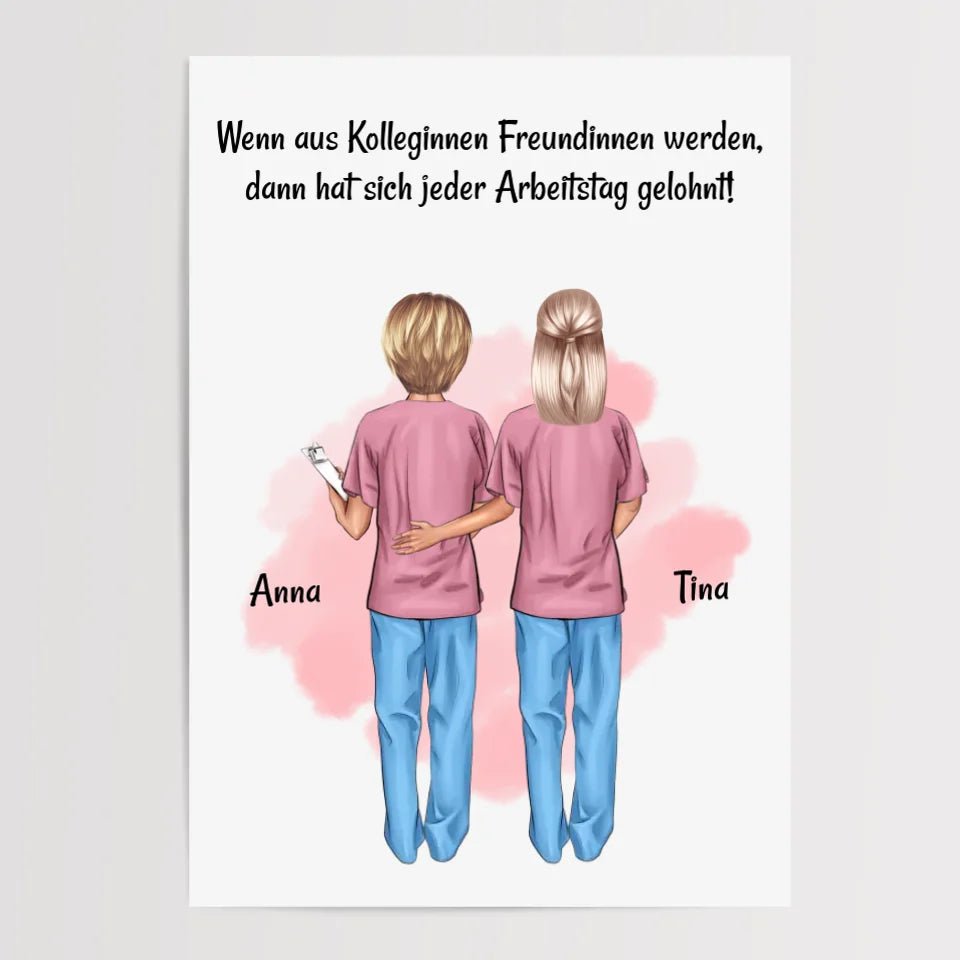 Kollegin Bild Geschenk Arzthelferin & Altenpflegerin - Cantty