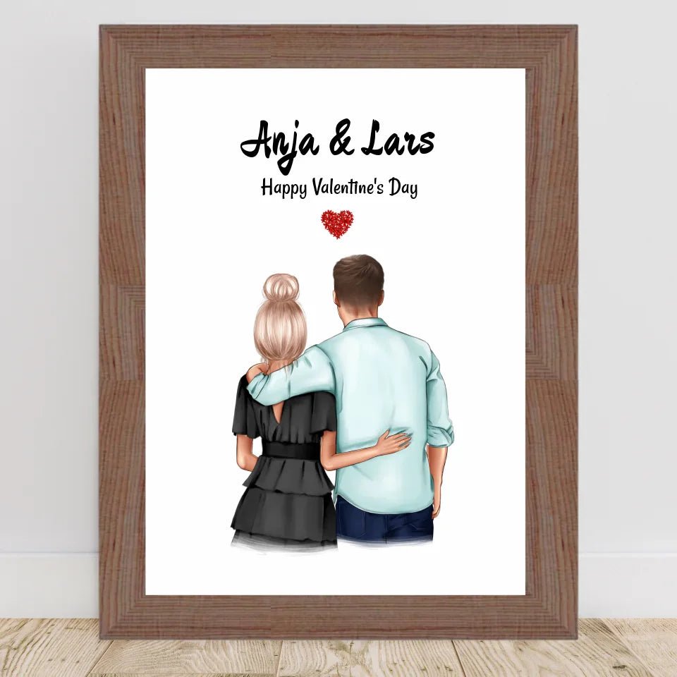 Bild Geschenk Valentinstag für Paar personalisert - Cantty