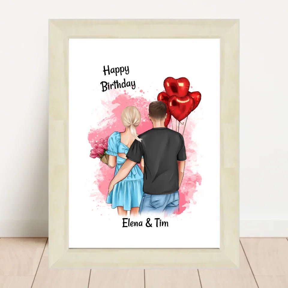 Geburtstagsgeschenk Bild für die Freundin personalisieren - Cantty
