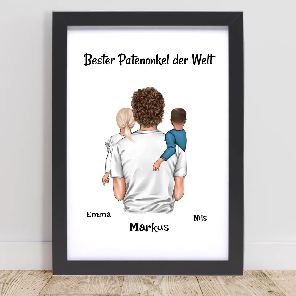 Patenonkel Geschenk Bild personalisiert - Cantty