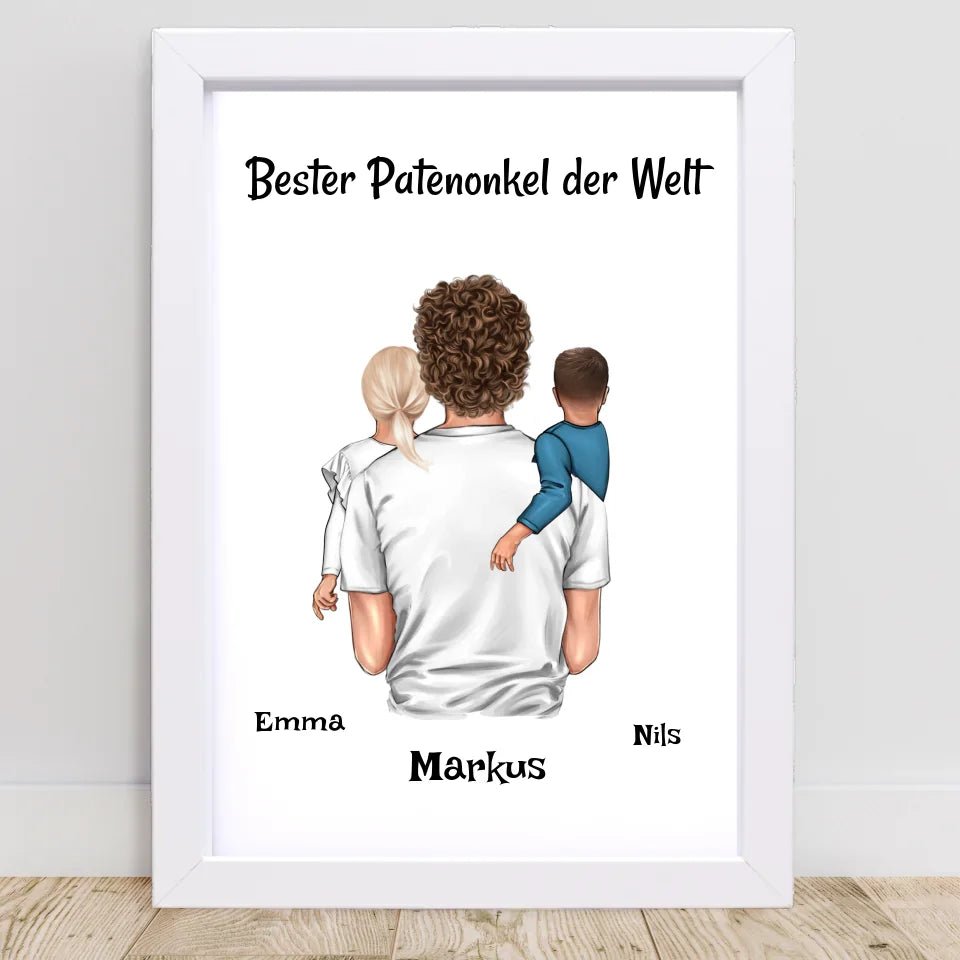 Patenonkel Geschenk Bild personalisiert - Cantty